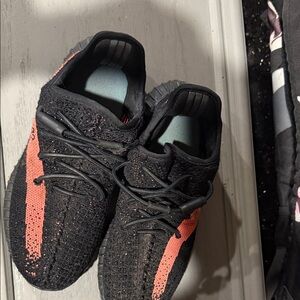 adidas Kids Black and Coral Sneakers